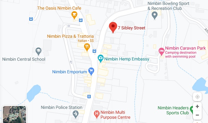 Location Map for 7 Sibley Street Nimbin